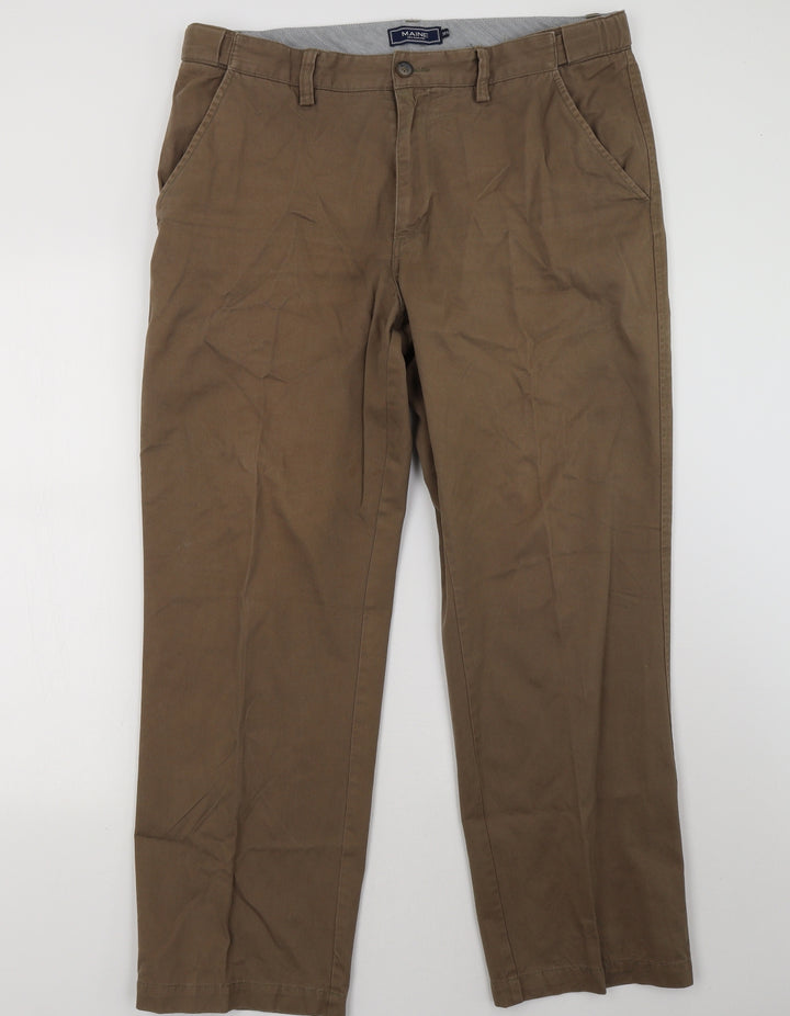 Debenhams Womens Brown Trousers Size 38 L30 in