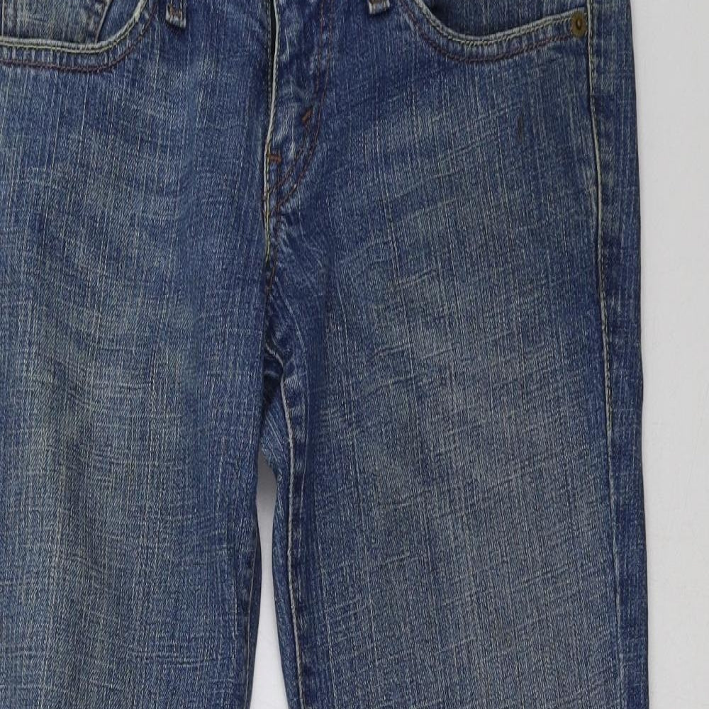 levis Womens Blue  Denim Flared Jeans Size 30 L30 in