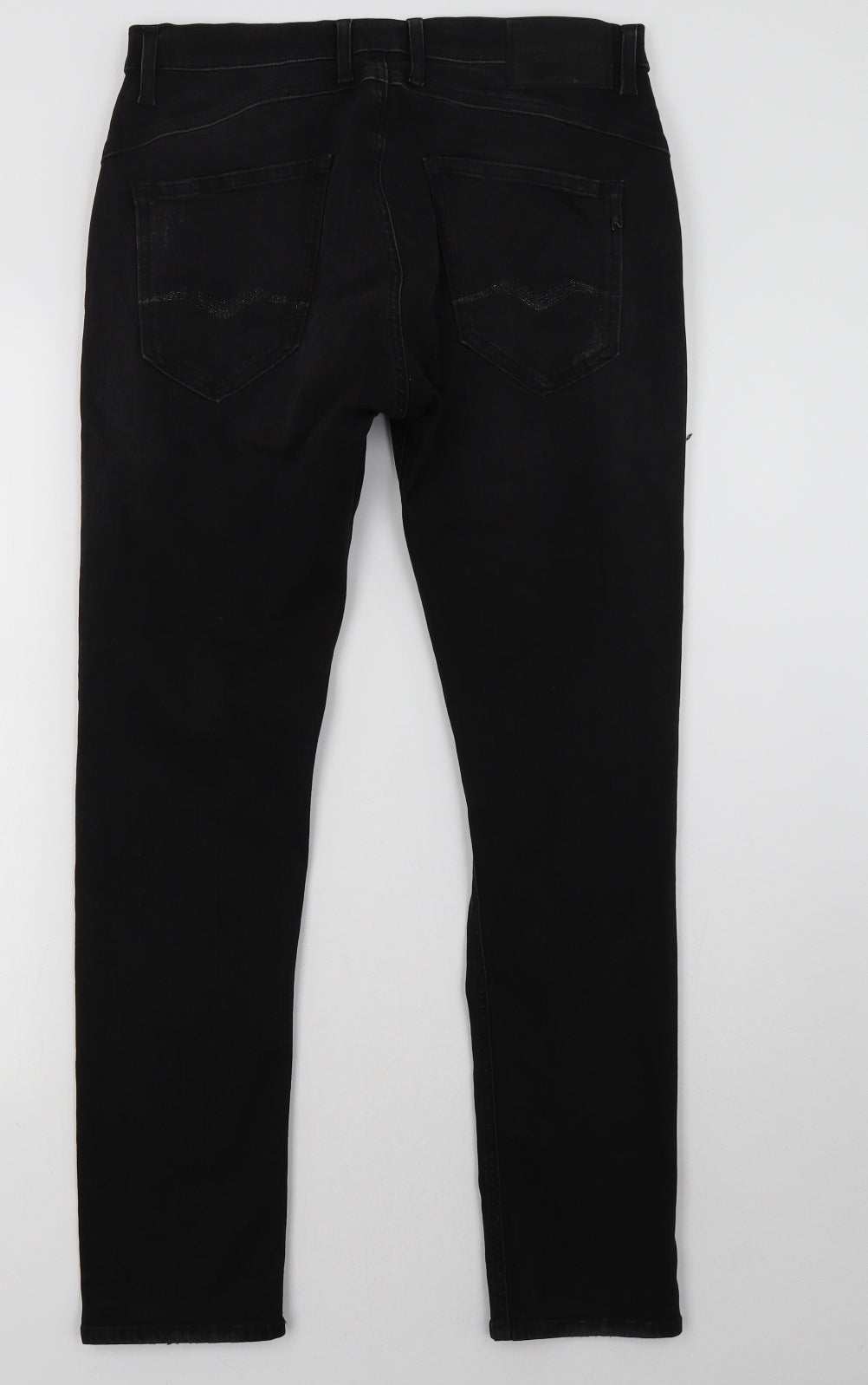 Replay Womens Black   Straight Jeans Size 29 L28 in