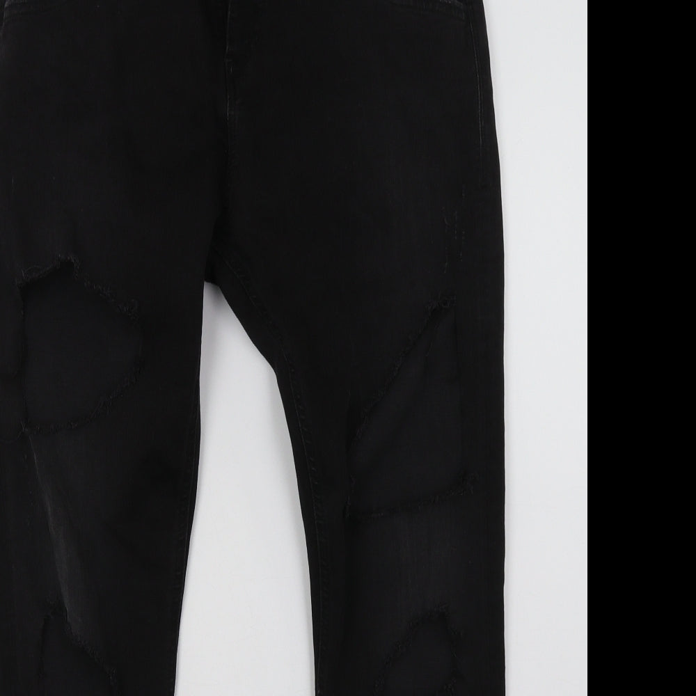 Replay Womens Black   Straight Jeans Size 29 L28 in