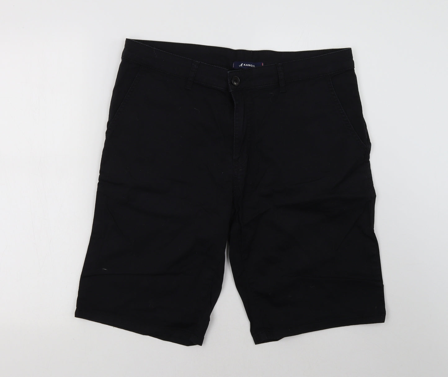 Kangol Mens Black   Chino Shorts Size L
