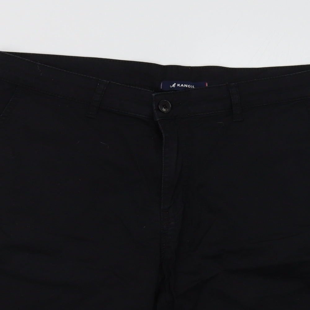 Kangol Mens Black   Chino Shorts Size L