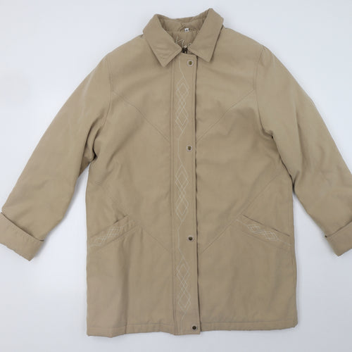 Klass Womens Beige   Jacket  Size L