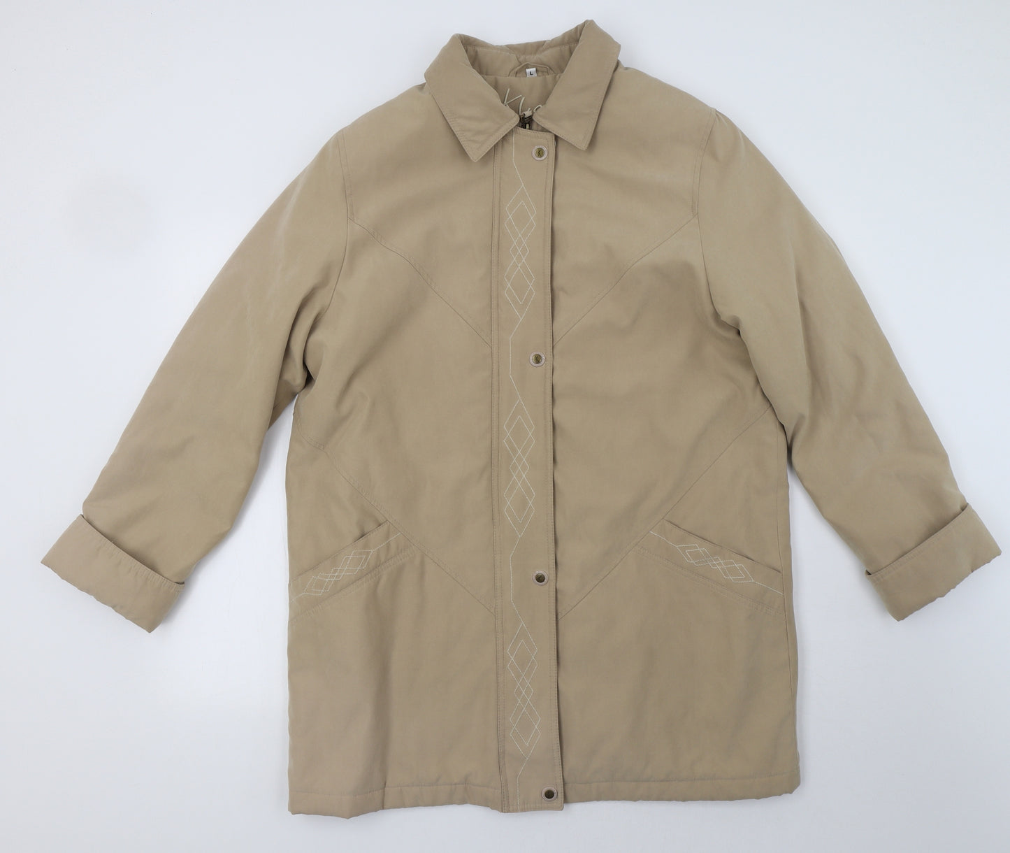 Klass Womens Beige   Jacket  Size L