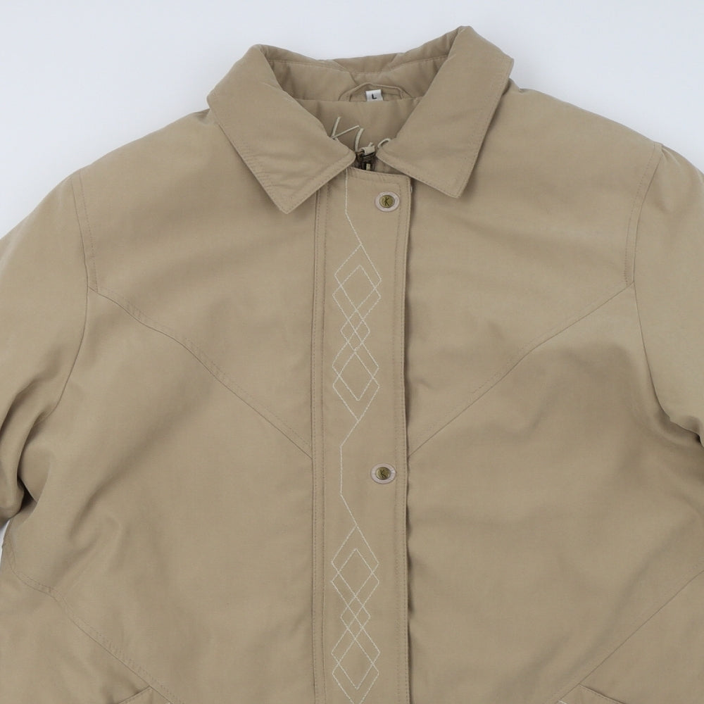 Klass Womens Beige   Jacket  Size L