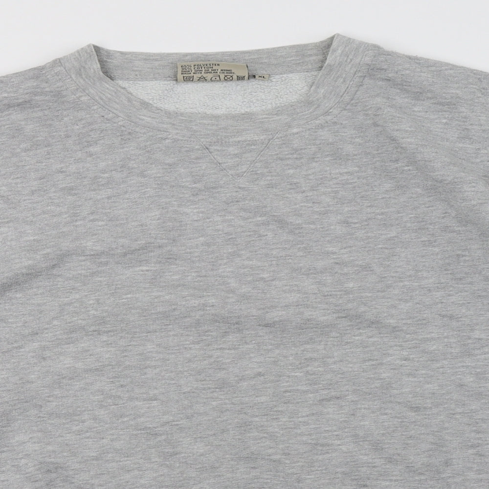 Santos Mens Grey   Pullover Sweatshirt Size XL