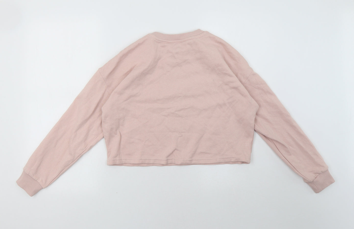 NEXT Girls Pink   Pullover Sweatshirt Size 12-13 Years  - Cropped