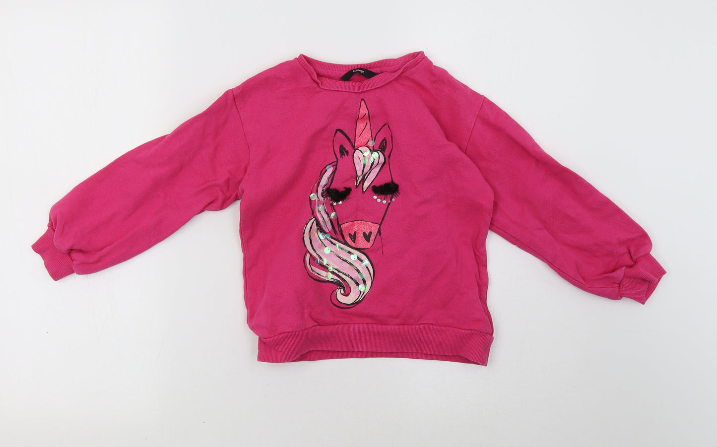 George Girls Pink   Pullover Sweatshirt Size 7-8 Years
