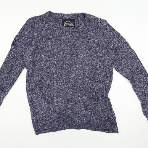 Superdry Womens Blue   Pullover Jumper Size M
