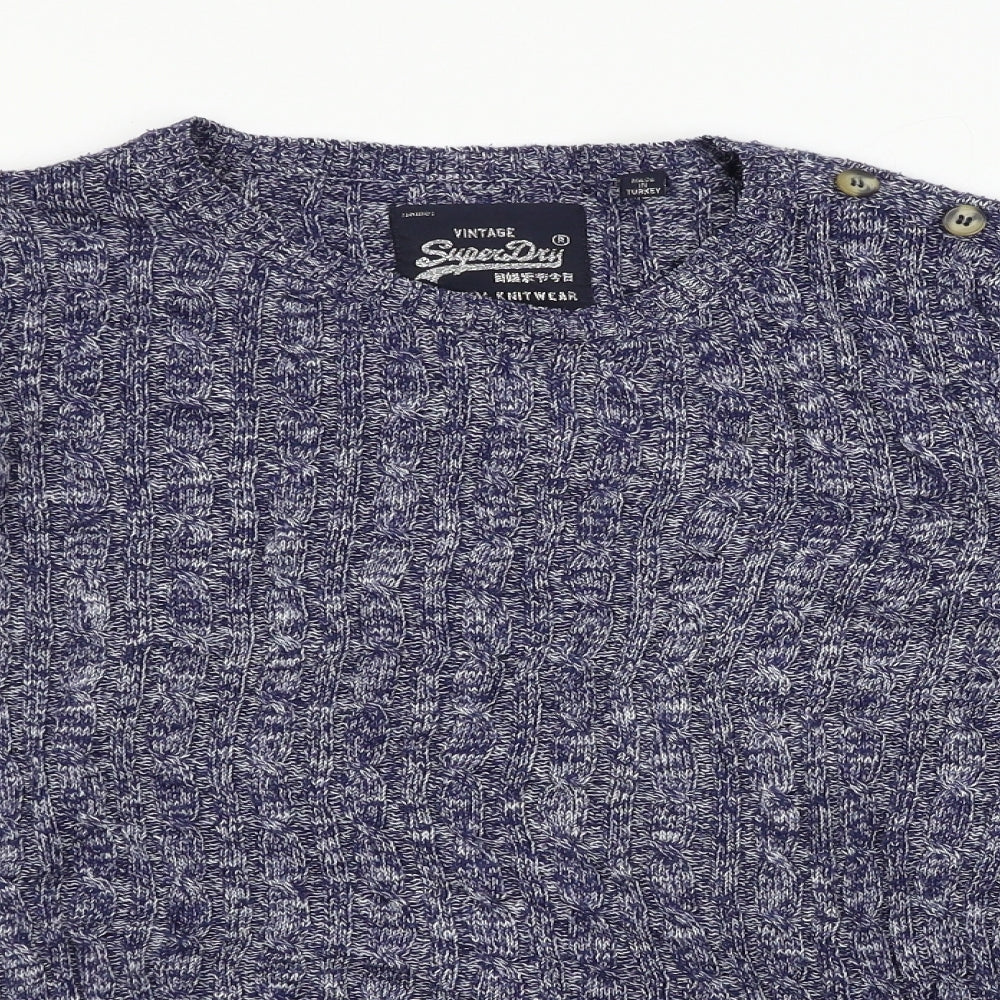 Superdry Womens Blue   Pullover Jumper Size M