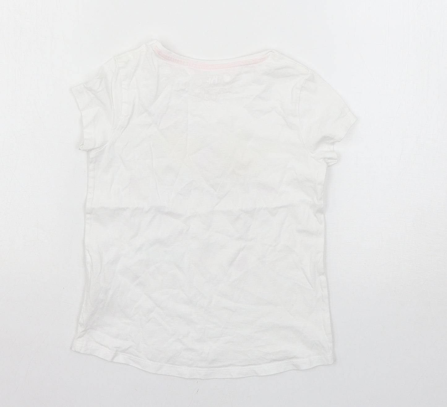 F&F Girls White   Basic T-Shirt Size 5-6 Years