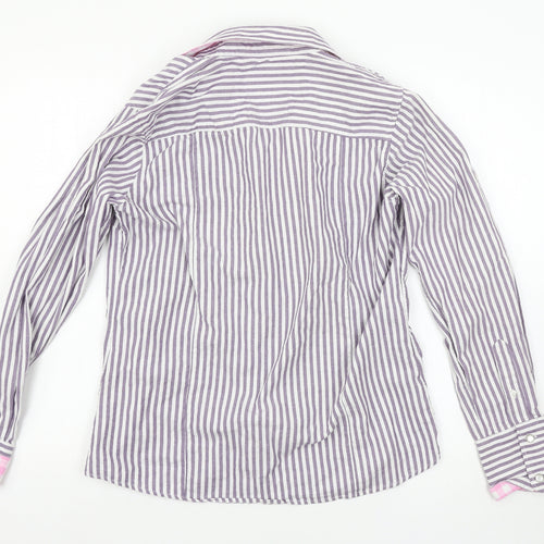 Rydale Womens Purple Striped  Basic Blouse Size 14