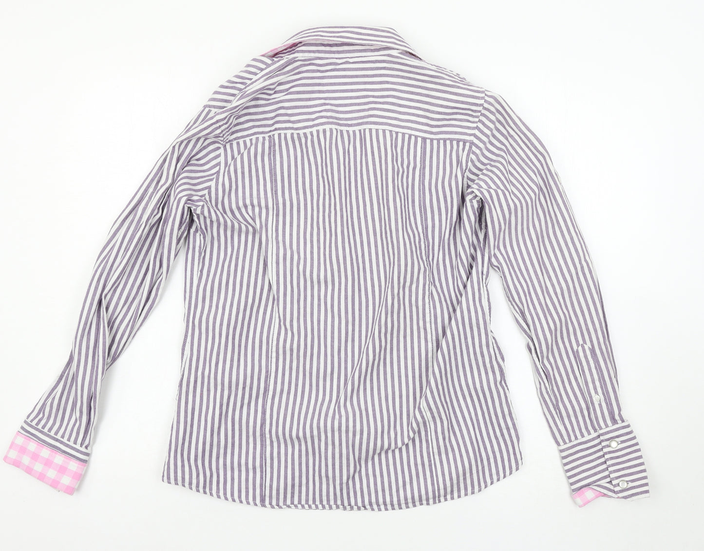 Rydale Womens Purple Striped  Basic Blouse Size 14