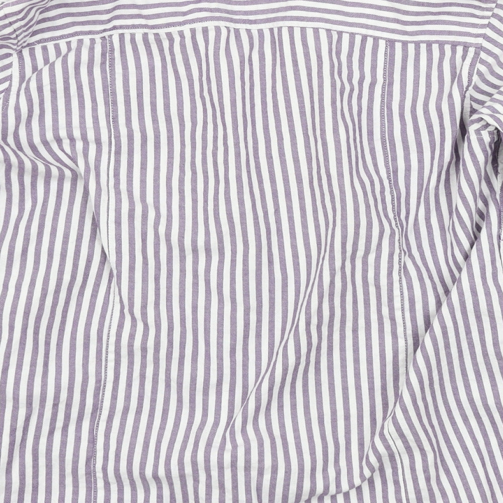 Rydale Womens Purple Striped  Basic Blouse Size 14