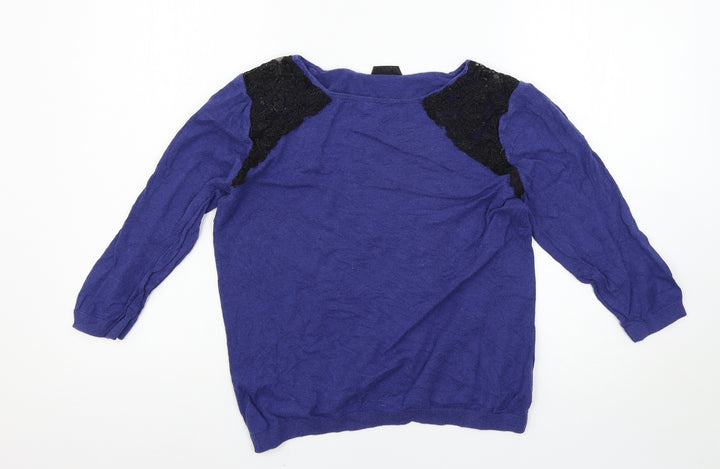 Topshop Womens Black   Pullover Jumper Size 14