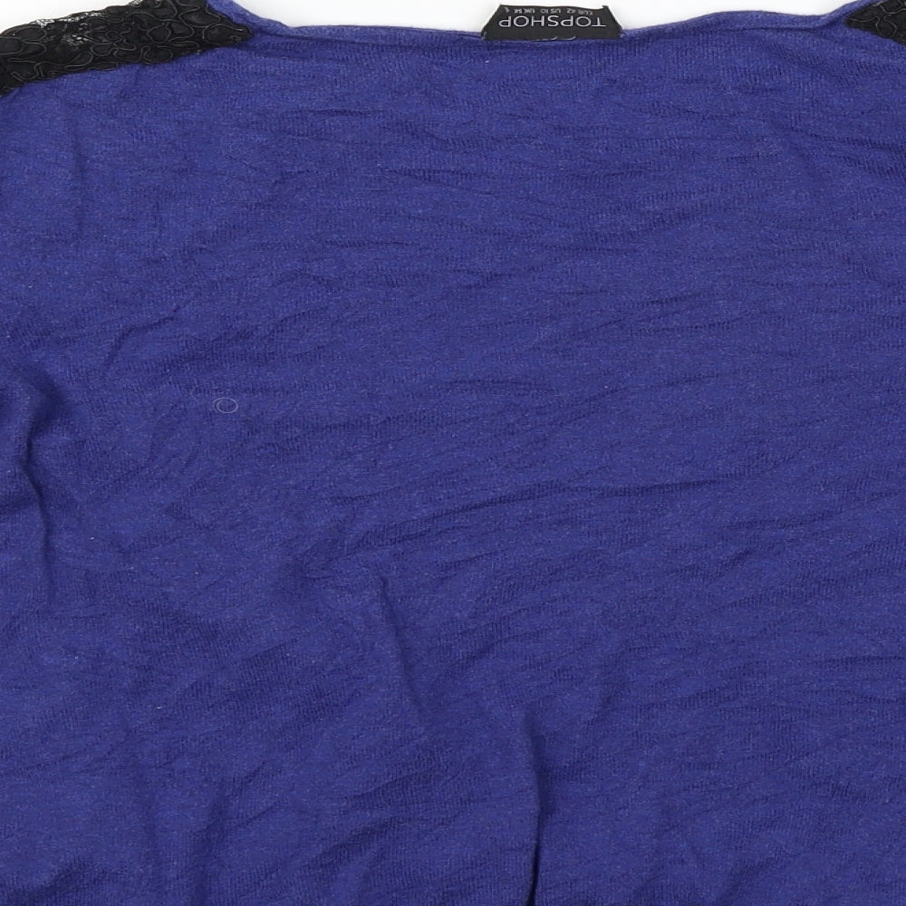 Topshop Womens Black   Pullover Jumper Size 14