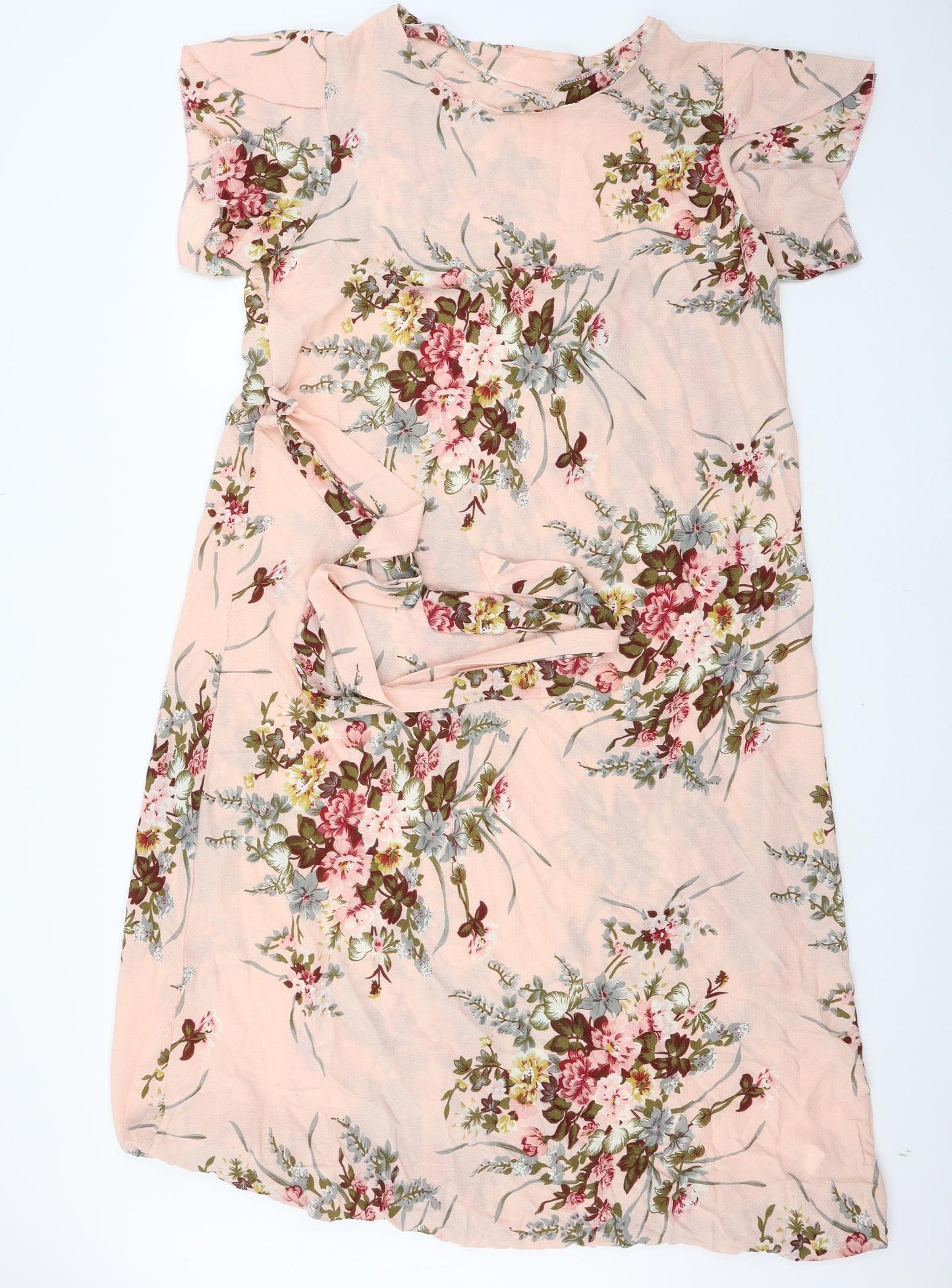 Preworn Womens Pink Floral  Maxi  Size XL