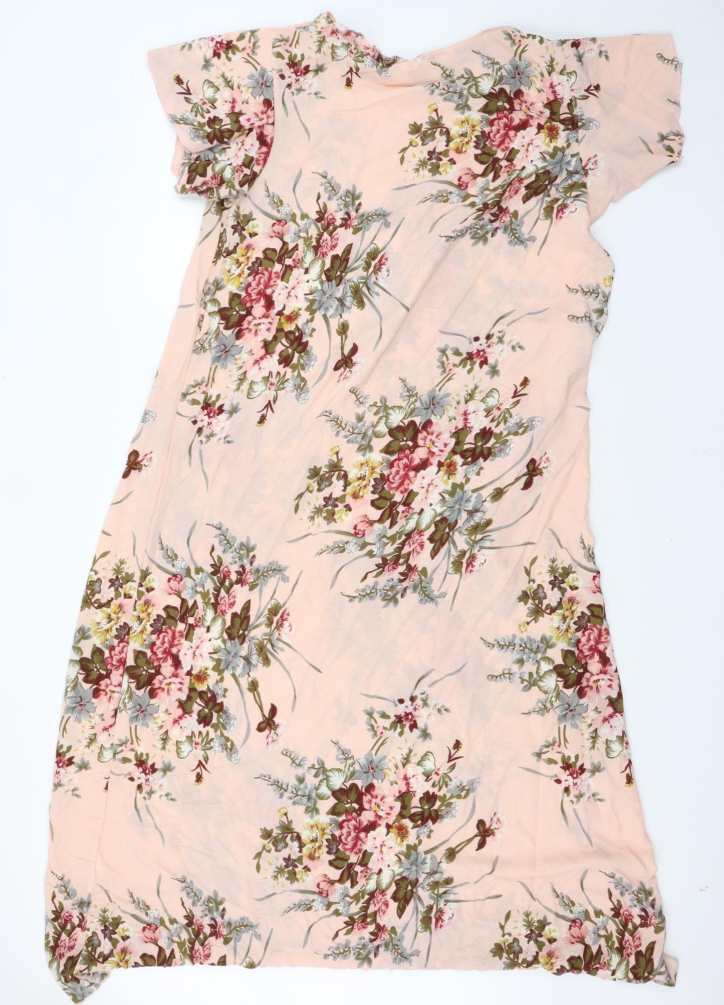 Preworn Womens Pink Floral  Maxi  Size XL