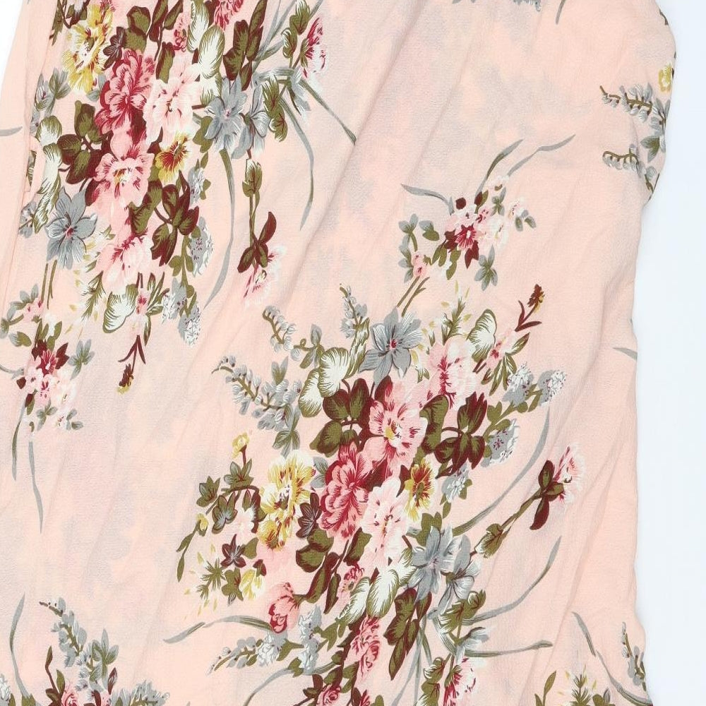Preworn Womens Pink Floral  Maxi  Size XL