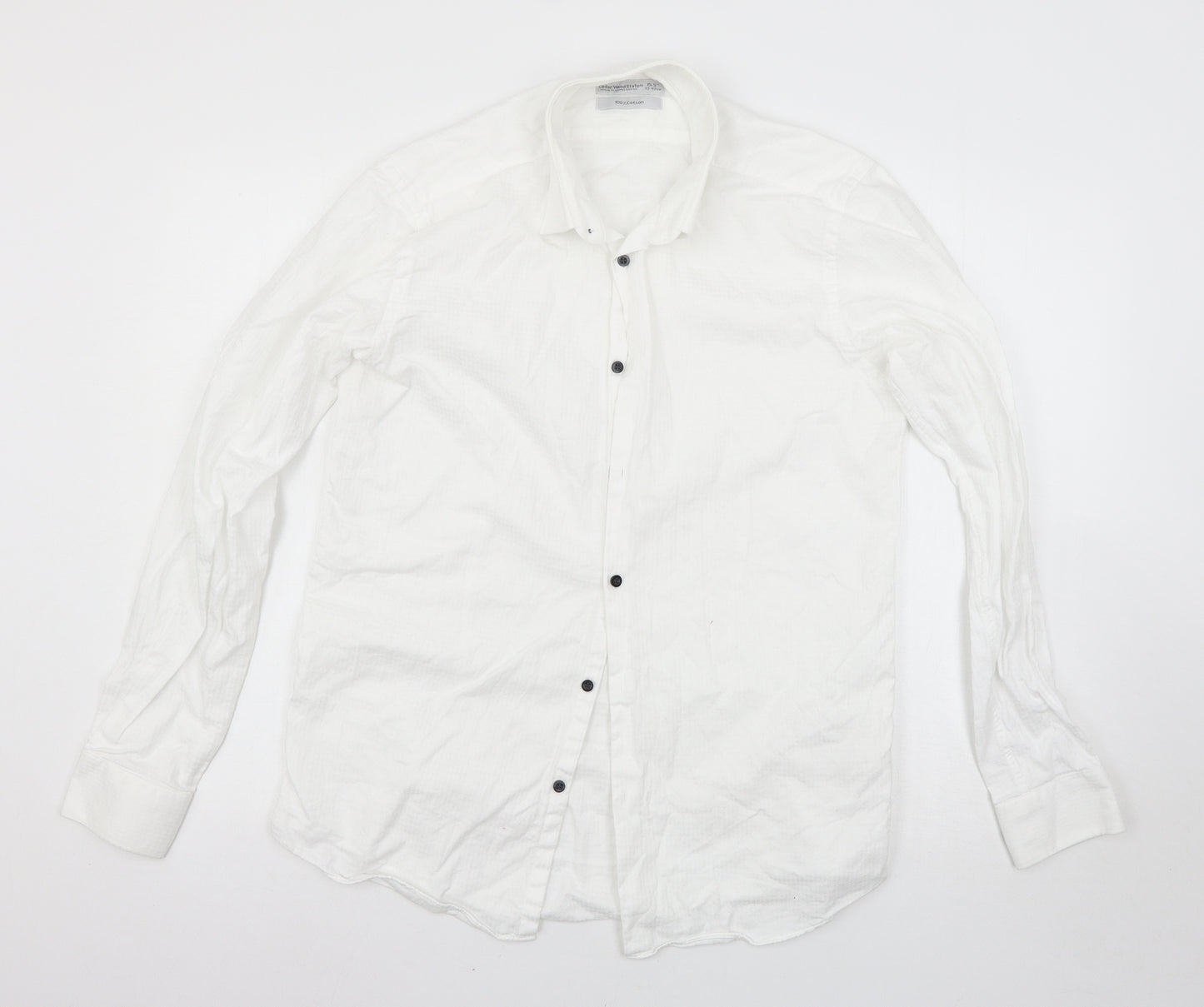 Cedar Wood State Mens White    Button-Up Size 15.5