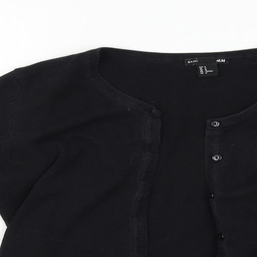 H&M Womens Black   Cardigan Jumper Size M