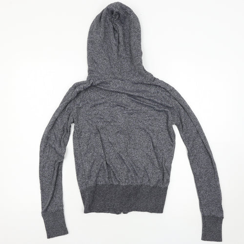 Sweet Delicate Womens Grey   Full Zip Hoodie Size M