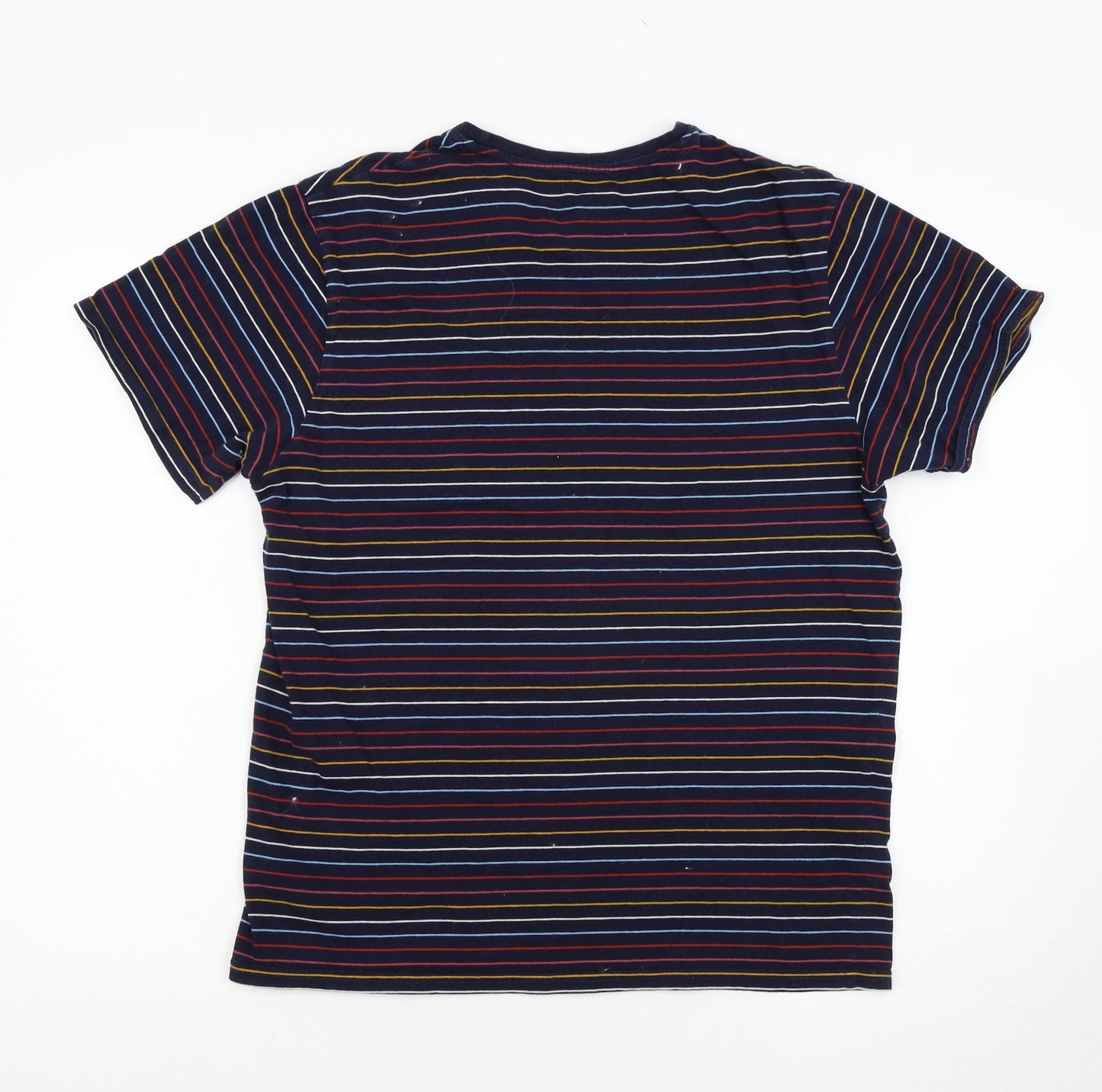 Marks and Spencer Mens Multicoloured Striped   T-Shirt Size S