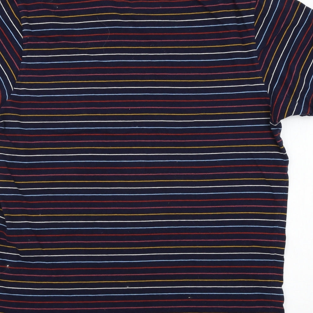 Marks and Spencer Mens Multicoloured Striped   T-Shirt Size S