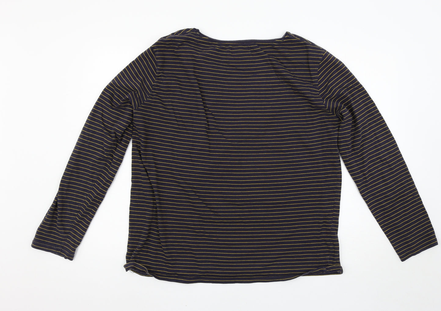 River Island Womens Blue Striped  Basic T-Shirt Size XL