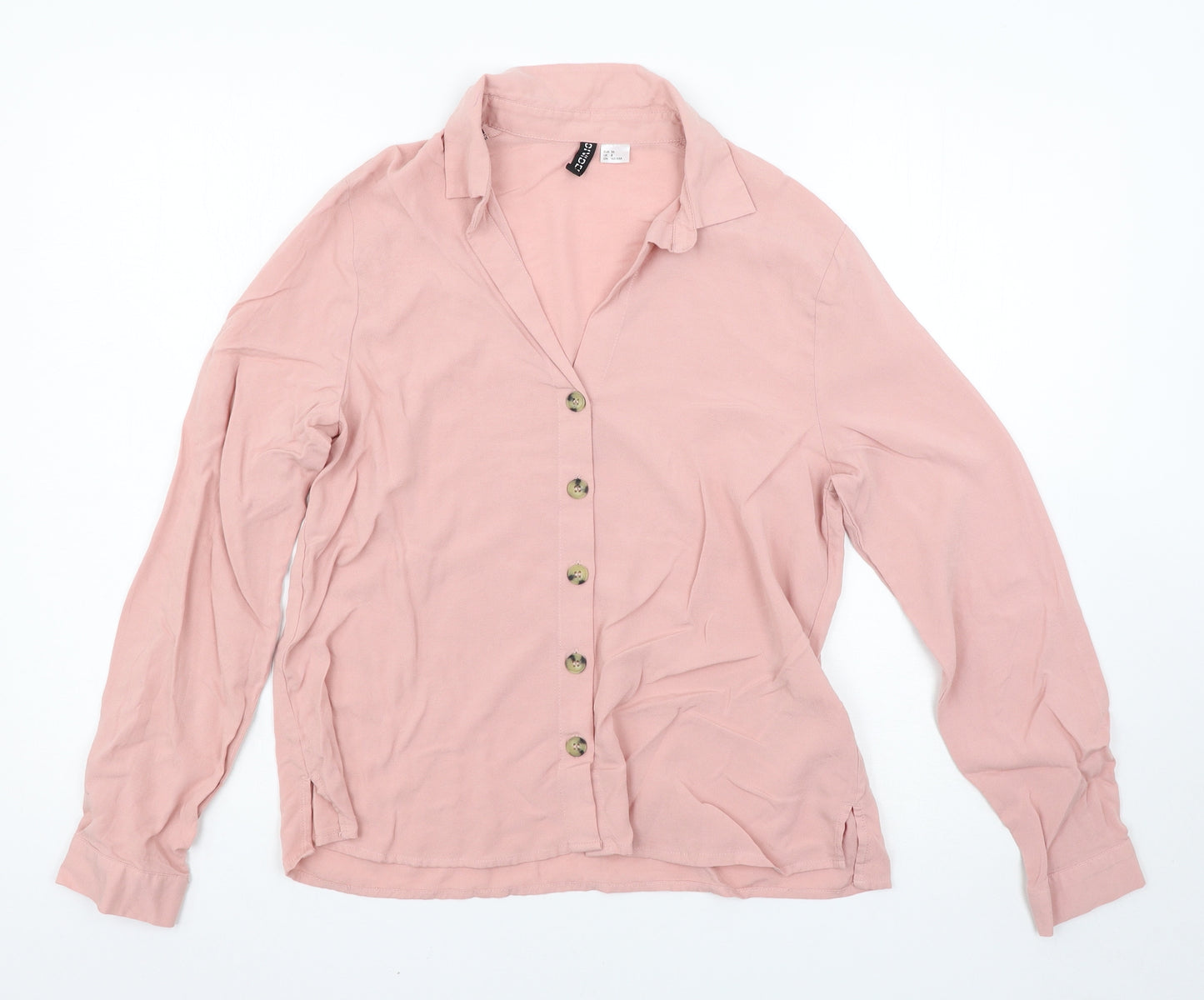 H&M Womens Pink   Basic Blouse Size 8