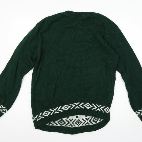 Ca Me Plait Womens Green   Pullover Jumper Size 12