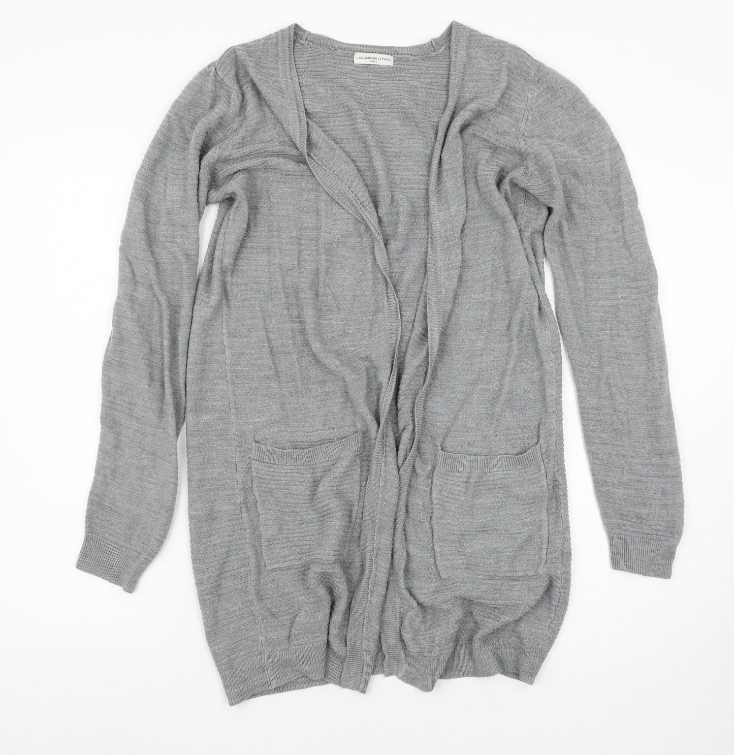 Jaqueline de Young Womens Grey   Cardigan Jumper Size S
