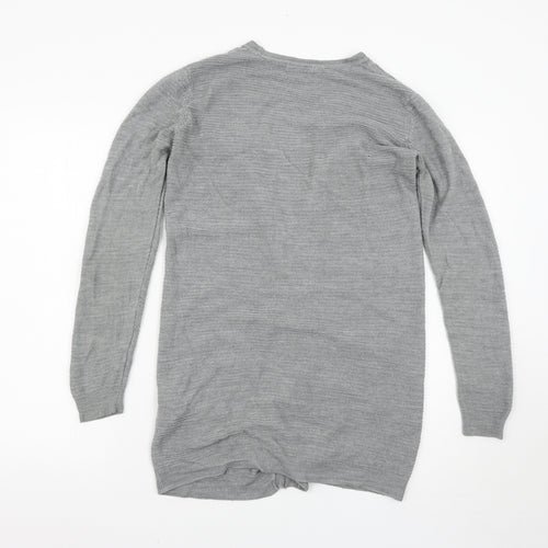 Jaqueline de Young Womens Grey   Cardigan Jumper Size S