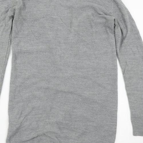 Jaqueline de Young Womens Grey   Cardigan Jumper Size S