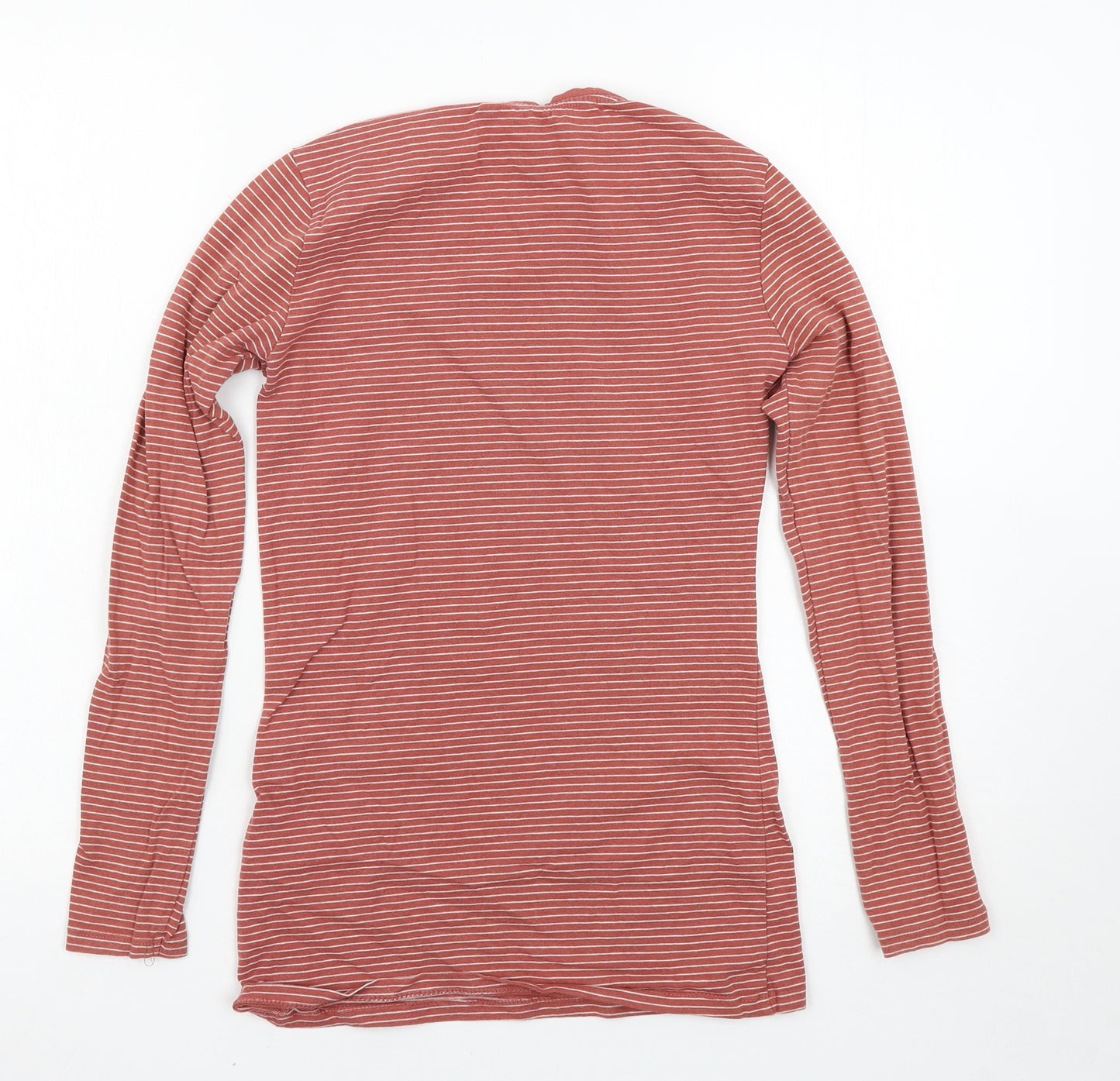 Primark Womens Pink Striped  Basic T-Shirt Size 2XS