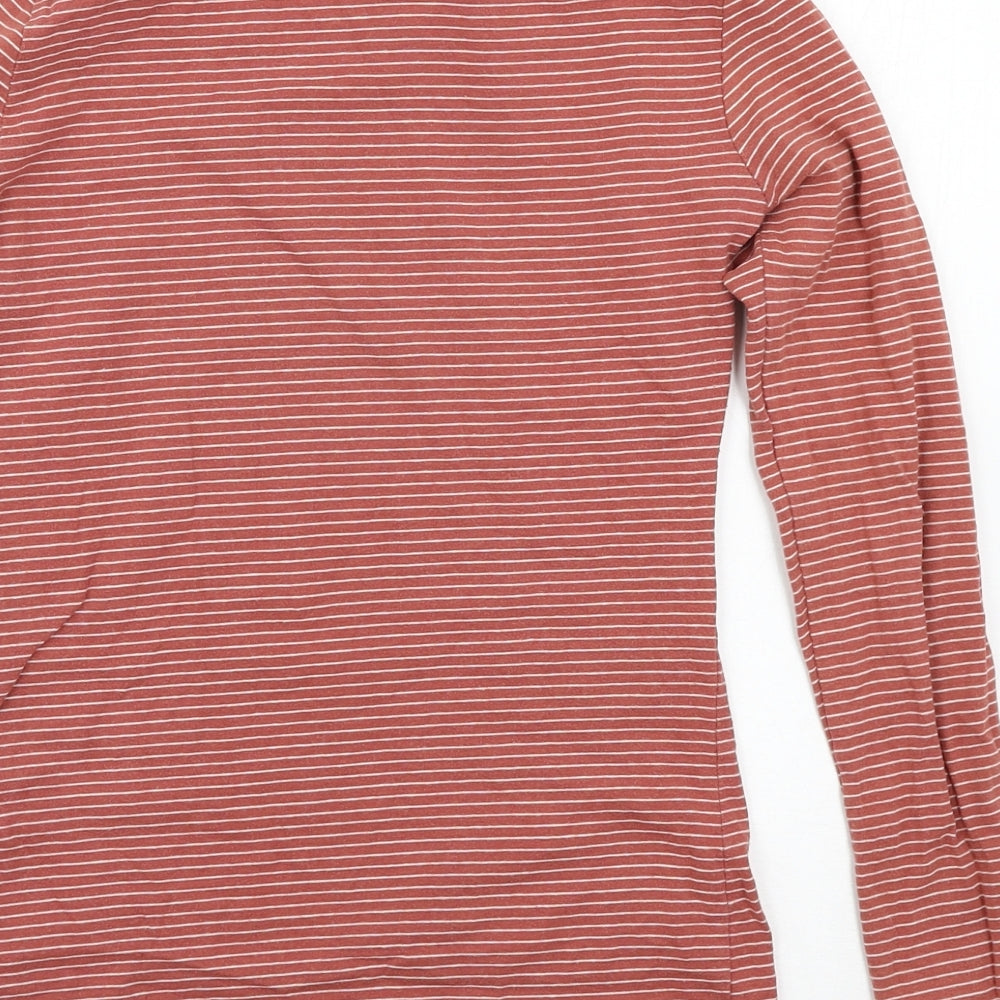 Primark Womens Pink Striped  Basic T-Shirt Size 2XS