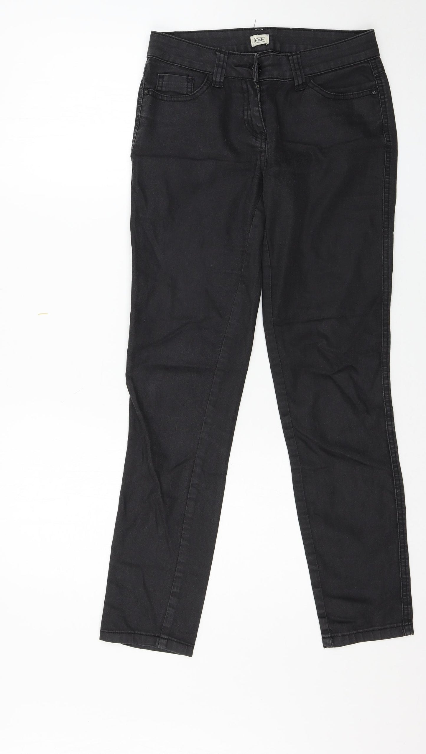 F&F Womens Black   Skinny Jeans Size 6 L28 in