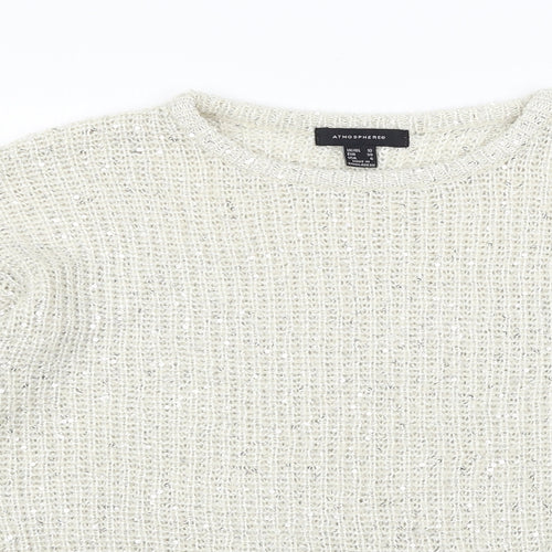 Atmosphere Womens White   Pullover Jumper Size 10