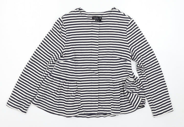 Topshop Womens Multicoloured Striped Pullover Jumper Size 6