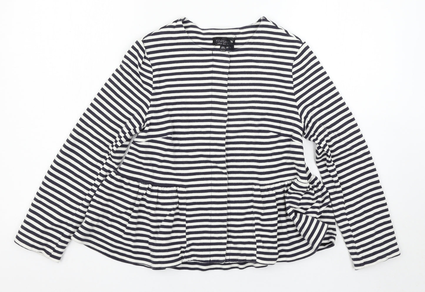 Topshop Womens Multicoloured Striped  Pullover Jumper Size 6