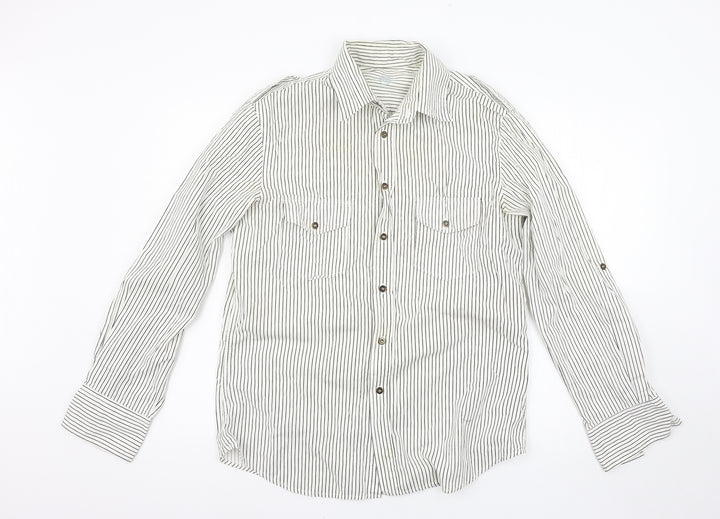 Burton Mens Multicoloured Striped   Button-Up Size M