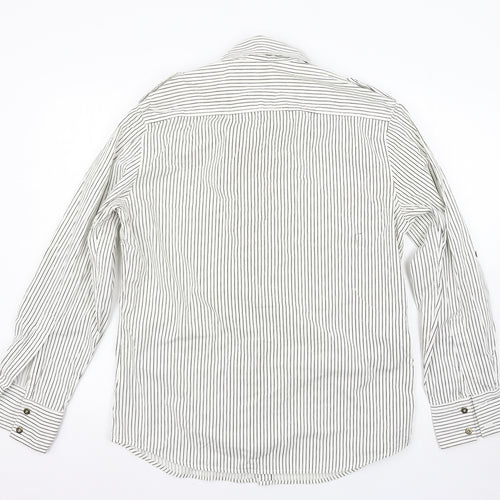 Burton Mens Multicoloured Striped   Button-Up Size M
