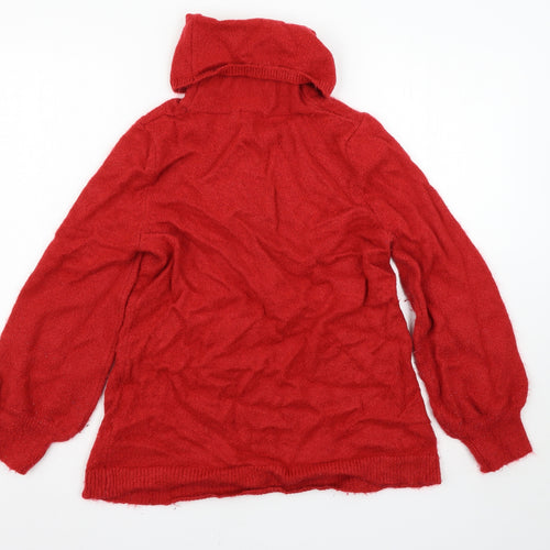 M&Co Womens Red   Pullover Jumper Size 14