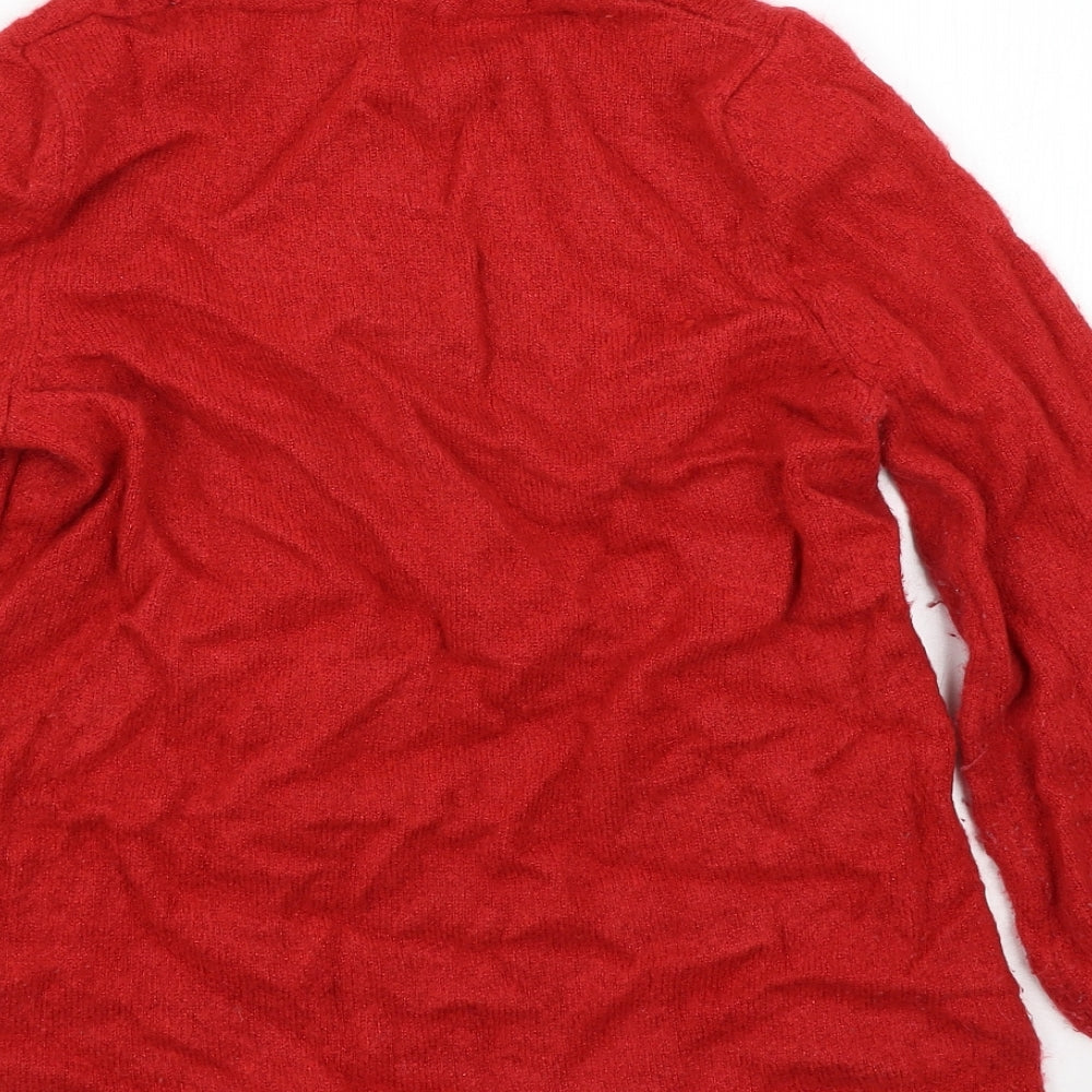 M&Co Womens Red   Pullover Jumper Size 14