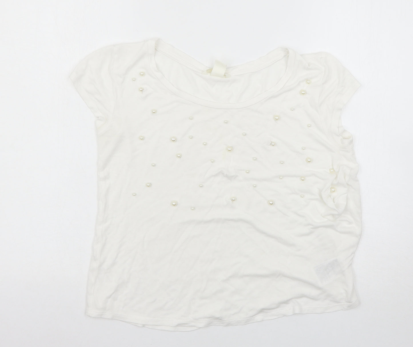 H&M Womens White   Basic T-Shirt Size S