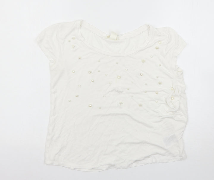 H&M Womens White   Basic T-Shirt Size S