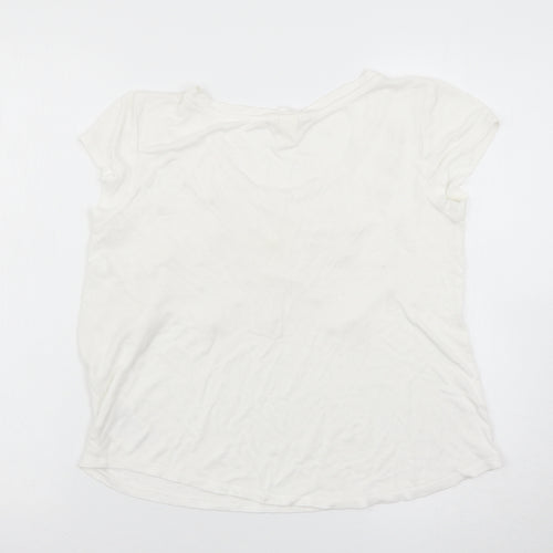 H&M Womens White   Basic T-Shirt Size S