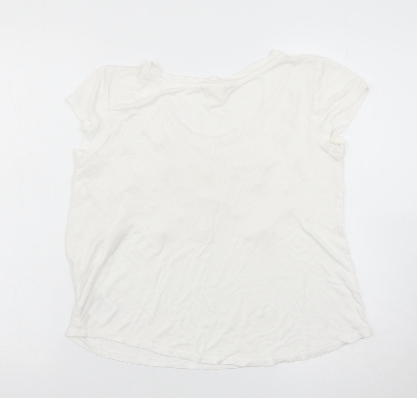 H&M Womens White   Basic T-Shirt Size S