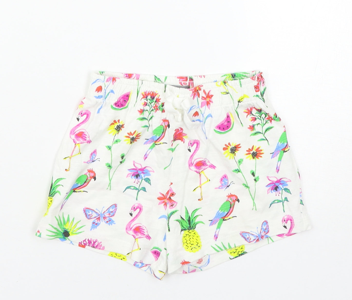 NEXT Girls White   Sweat Shorts Size 2-3 Years