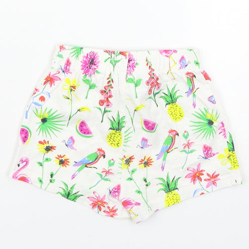 NEXT Girls White   Sweat Shorts Size 2-3 Years